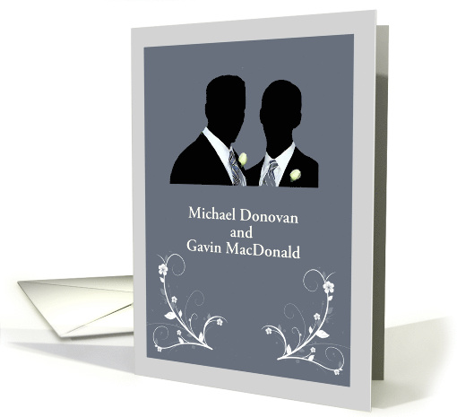 Custom Gay Wedding - Wedding Rings card (1128216)