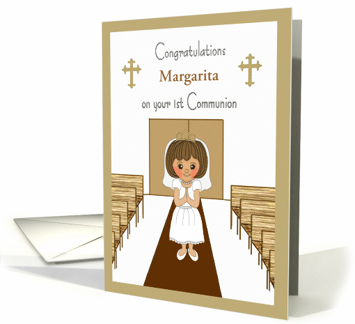 Custom Girl First Communion card (1129938)