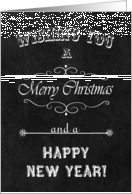 Chalkboard Christmas Card