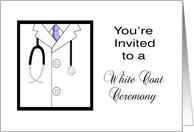 White Coat Ceremony Invitation card