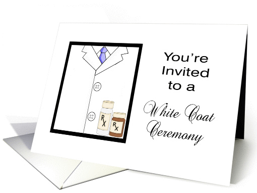 Pharmaceutical White Coat Ceremony Invitation -White... (1142112)