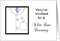 Dental White Coat Ceremony Invitation -White Coat, Dental Tools card