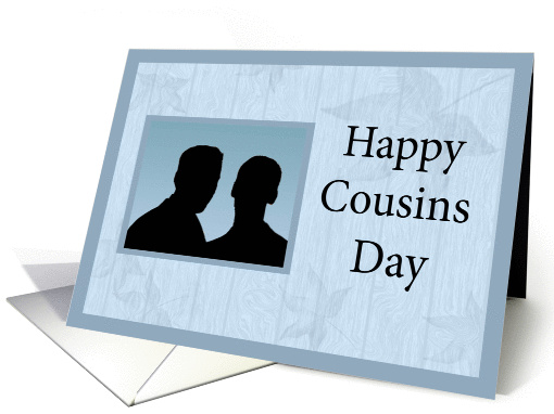 Happy Cousins Day - Men Silhouettes card (1143956)