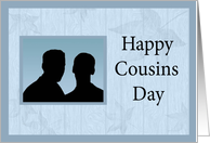 Happy Cousins Day - Men Silhouettes card
