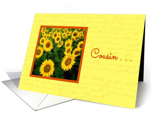 Cousins Day - Sunflowers card (1144176)