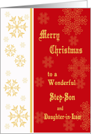 Christmas Card for Step-Son & Daughter-in-Law card