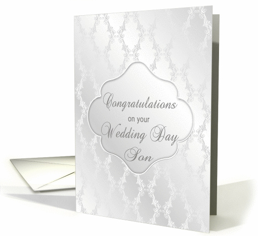 Wedding Day Congratulations Son card (1177118)