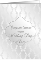 Wedding Day Congratulations Son card