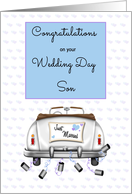 Wedding Day Congratulations Son card