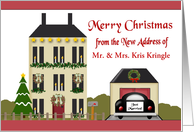 Custom Newlyweds Merry Christmas From Our New Address card