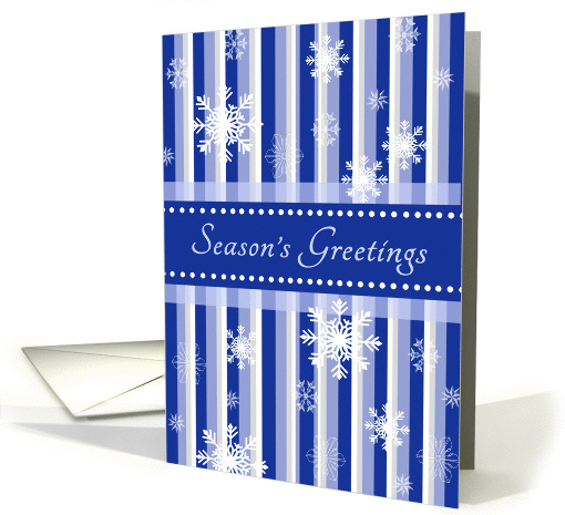 Blue Season's Greetings - Snowflakes card (1194196)