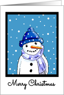 Snowman Christmas Card