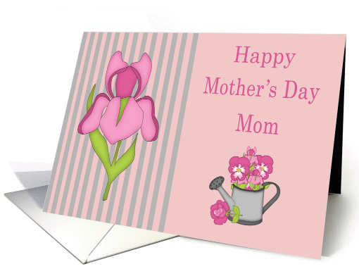 Mother's Day Card for Mom - Iris & Flowers card (1197020)