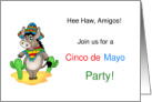 Humorous Cinco de Mayo Party Invitation - Mexican Donkey card