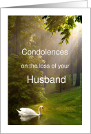 Nature Condolence Card for Loss of Husband card