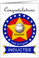 Baseball Hall of Fame Induction - Baseball & Stars card