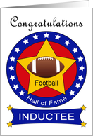 Football Hall of Fame Induction - Football & Stars card