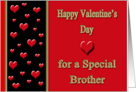 Valentine for Brother - Hearts card