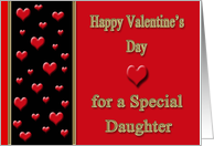 Valentine for Daughter - Hearts card