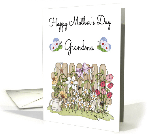 Mother's Day for Grandma - Flower Garden & Butterflies card (1228182)