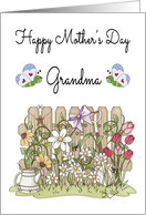 Mother’s Day for Grandma - Flower Garden & Butterflies card