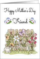 Mother’s Day for Friend - Flower Garden & Butterflies card