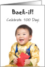 Korean 100 Days Birthday Baek-il -Korean Baby in Costume card