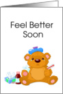 Feel Better Soon - Sick Teddy Bear card
