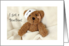 Get Well Soon/Feel Better Soon - Injured Teddy Bear card