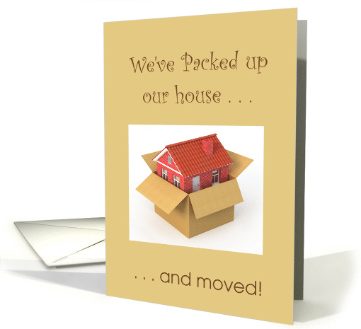Moved/Change of Address - House in a Box card (1258228)