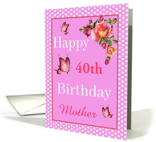 Custom Happy Birthday - Butterflies & Roses card (1296582)