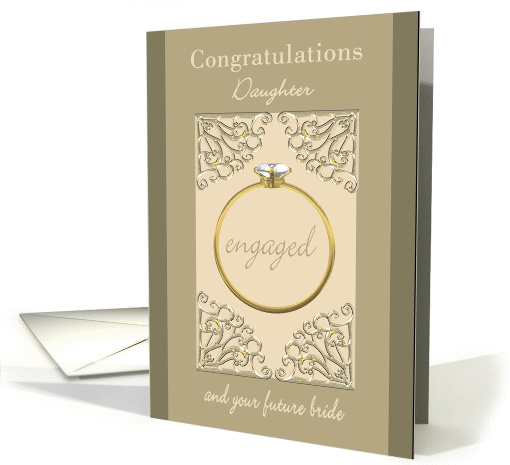 Engagement Congratulations for Daughter & Future Bride card (1336908)