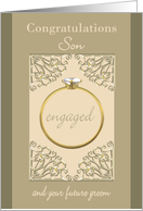 Engagement Congratulations for Gay Son & Future Groom card