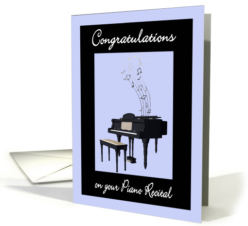 Piano Recital Congratulations for a Young Boy card (1336920)