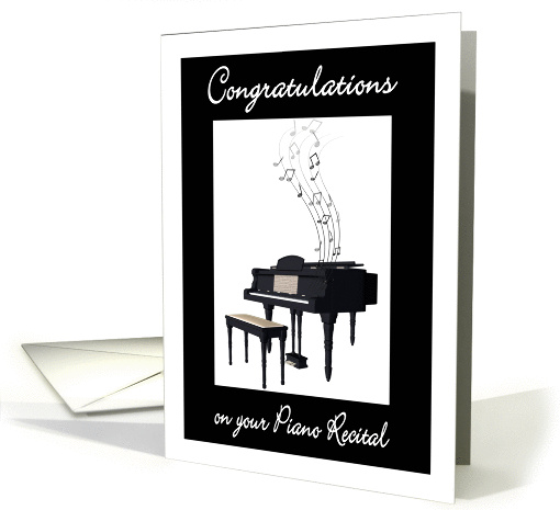Piano Recital Congratulations card (1336924)