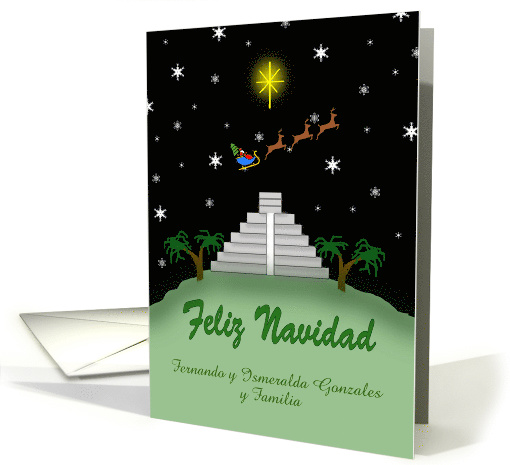 Custom Christmas Feliz Navidad - Mayan Temple, Star,... (1346752)