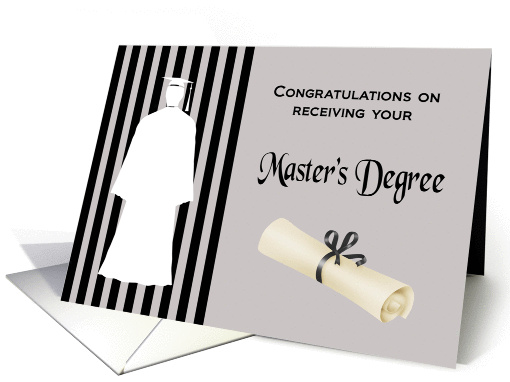 Congratulations for Masters Degree - Man card (1358828)