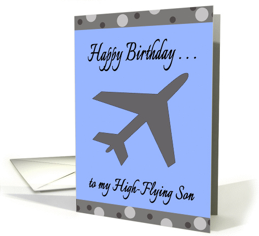 Pilot Son Birthday - Airplane card (1359318)