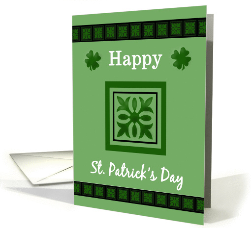 St. Patrick's Day - Floral Tiles, Shamrocks card (1359776)