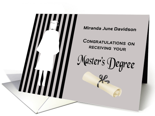 Custom Congratulations Master's Degree (Female) -... (1363020)