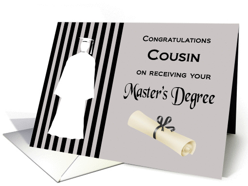 Congratulations Cousin Master's Degree (Male) -... (1363258)