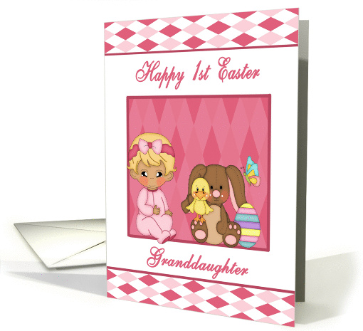 Happy 1st Easter Granddaughter - Baby Girl, Bunny, Duck,... (1363600)