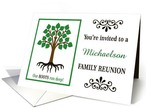 Custom Family Reunion Invitation | Family Tree card (1369500)
