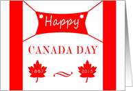 Canada Day - Maple Leaves, Banner card