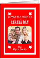 Custom Photo Canada Day - Across the Miles card