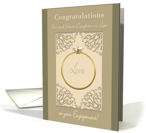 Engagement Congratulations Son & Future Daughter-in-Law card (1400326)
