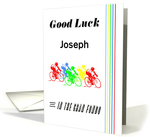 Custome Name Good Luck Gran Fondo - Bike Racers card (1402162)