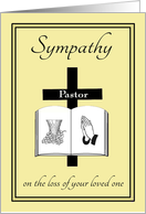 Sympathy for Pastor on Loss of Loved One card