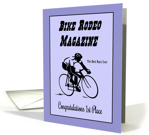 Congratulations Bike Rodeo 1st Place - Bike Rider card (1407720)