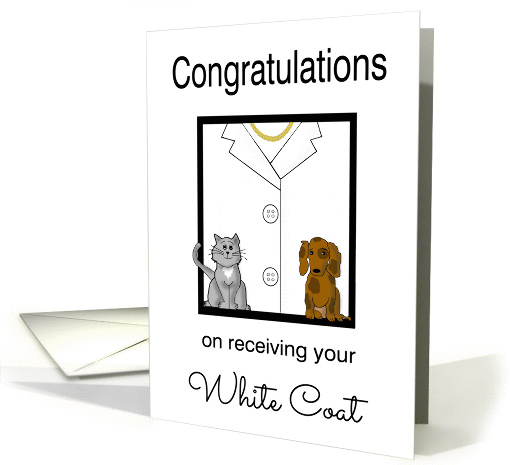 Female Veterinarian White Coat Congratulations - White... (1409832)